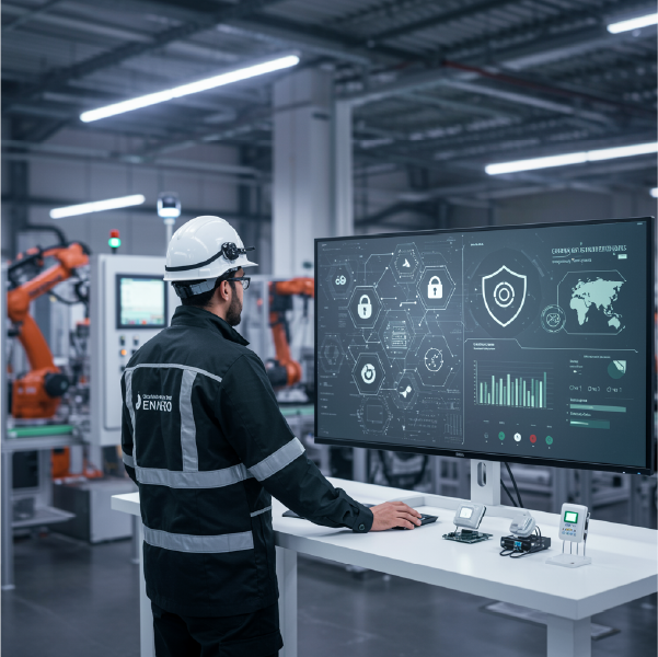 الاستدامة والأمن السيبراني في التصنيع الذكي MFGQU1C_C4